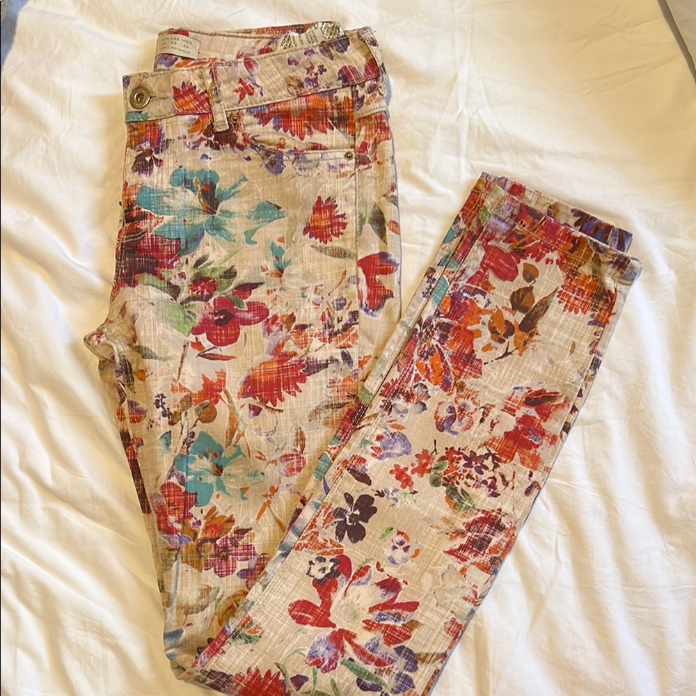 Floral Patterned Pants